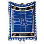 kentucky wildcats football field blue blanket best selling