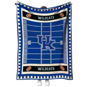 kentucky wildcats football field blue blanket best selling