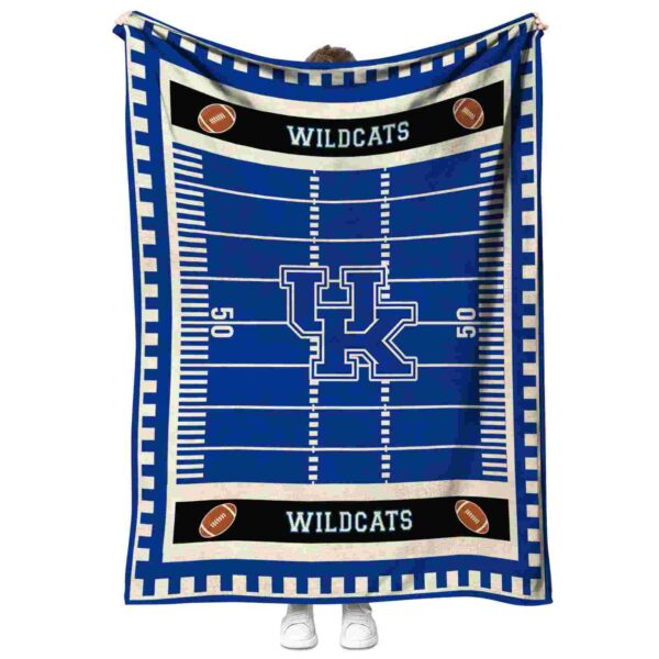 kentucky wildcats football field blue blanket best selling