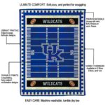 kentucky wildcats football field blue blanket new arrival