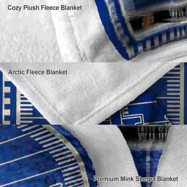 kentucky wildcats football field blue blanket premium grade