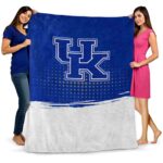 kentucky wildcats gradient dots blue blanket best selling