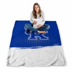 kentucky wildcats gradient dots blue blanket best selling