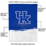 kentucky wildcats gradient dots blue blanket best selling