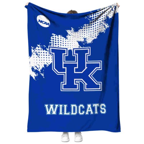 kentucky wildcats grunge texture blue blanket best selling