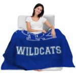 kentucky wildcats grunge texture blue blanket latest model