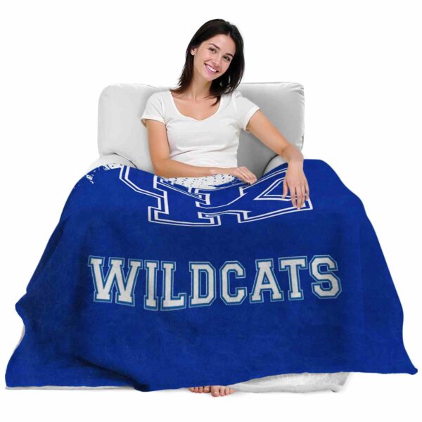 kentucky wildcats grunge texture blue blanket latest model