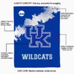 kentucky wildcats grunge texture blue blanket new arrival