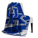 kentucky wildcats paint streaks blue white blanket best selling