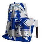 kentucky wildcats splatter effect blue blanket best selling