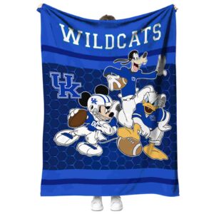 kentucky wildcats three musketeers blue blanket best selling
