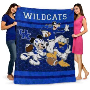 kentucky wildcats three musketeers blue blanket fashion forward