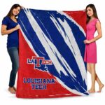la tech brushstrokes blue white blanket best selling
