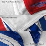 la tech brushstrokes blue white blanket best selling