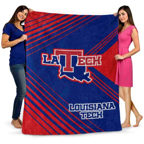la tech diagonal stripes blue blanket fashion forward