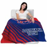 la tech diagonal stripes blue blanket latest model