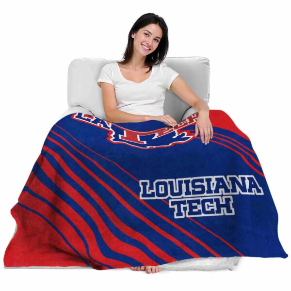 la tech diagonal stripes blue blanket latest model
