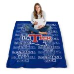 la tech fan pride blue blanket best selling