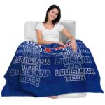 la tech fan pride blue blanket best selling