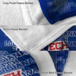 la tech fan pride blue blanket best selling