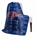 la tech fan pride blue blanket best selling
