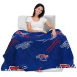 la tech fan spirit blue blanket best selling