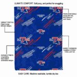 la tech fan spirit blue blanket best selling