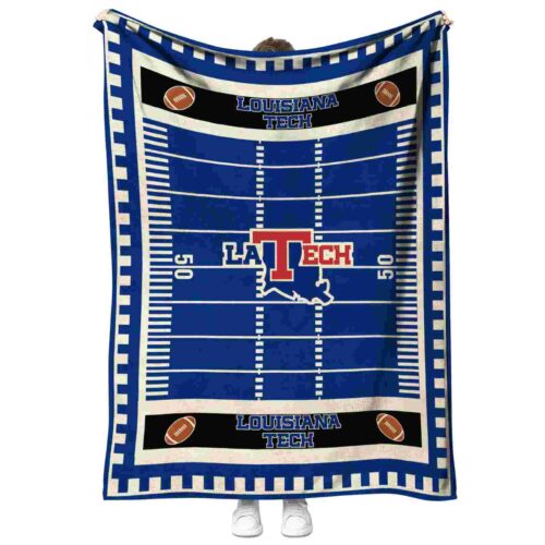 la tech football field blue blanket best selling