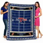 la tech football field blue blanket best selling