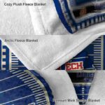 la tech football field blue blanket best selling