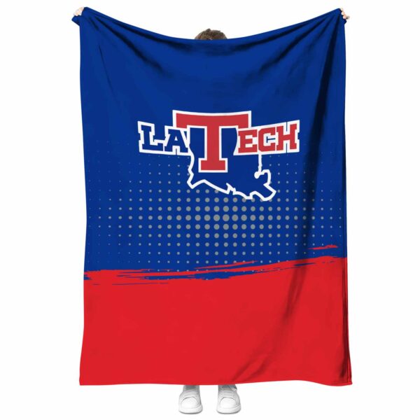 la tech gradient dots blue blanket best selling