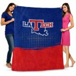 la tech gradient dots blue blanket fashion forward