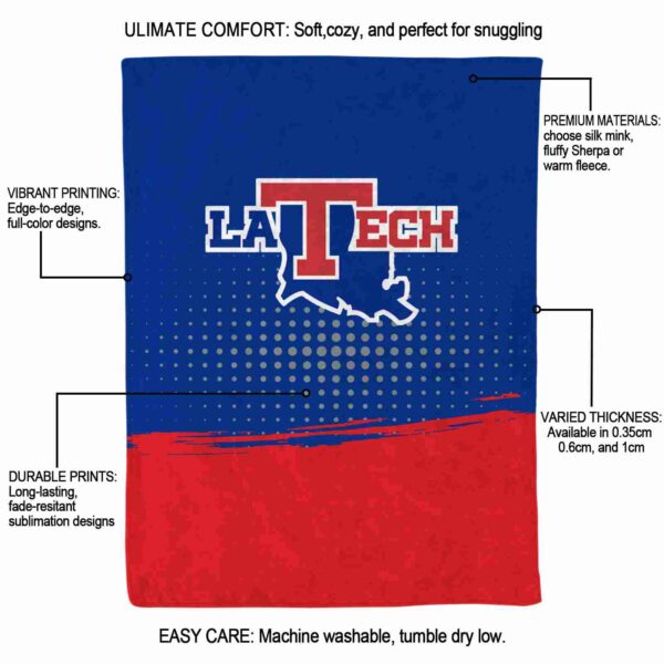 la tech gradient dots blue blanket new arrival
