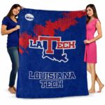la tech grunge texture blue blanket best selling