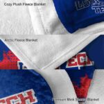 la tech grunge texture blue blanket best selling