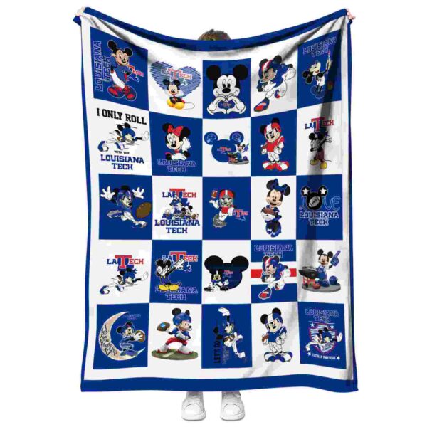 la tech mickey minnie blue white blanket best selling