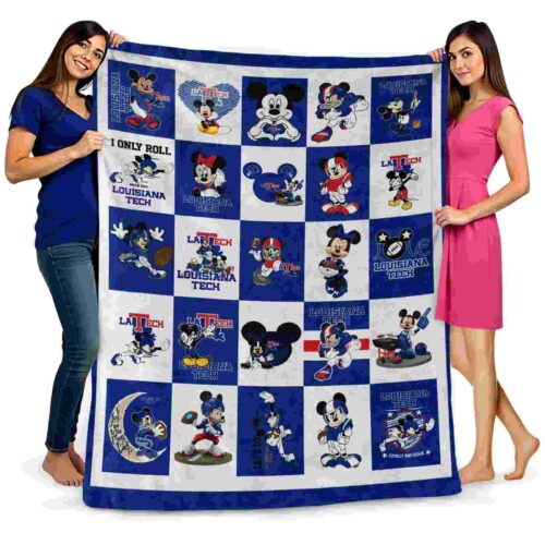 la tech mickey minnie blue white blanket fashion forward