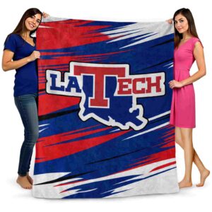 la tech paint streaks blue white blanket fashion forward