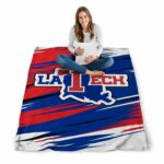 la tech paint streaks blue white blanket best selling