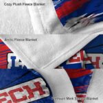 la tech paint streaks blue white blanket best selling