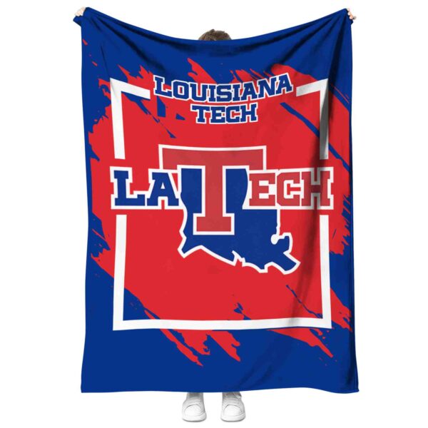 la tech splatter effect blue blanket best selling