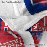 la tech splatter effect blue blanket premium grade