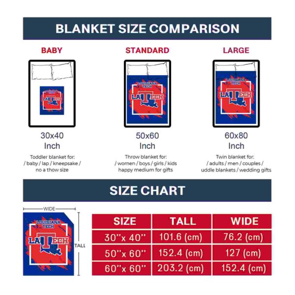 la tech splatter effect blue blanket trendy