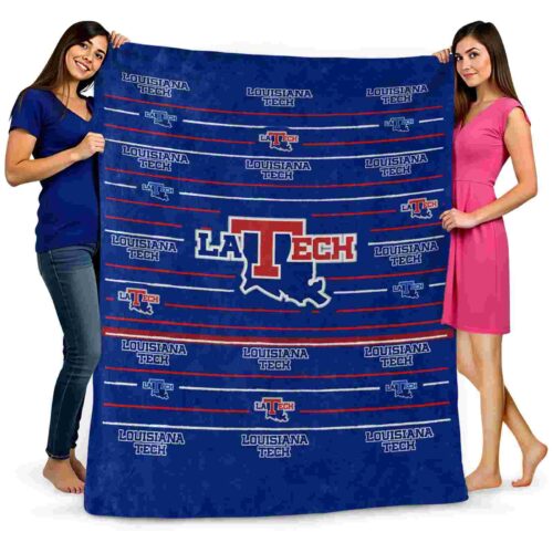 la tech striped pattern blue blanket fashion forward