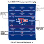 la tech striped pattern blue blanket best selling