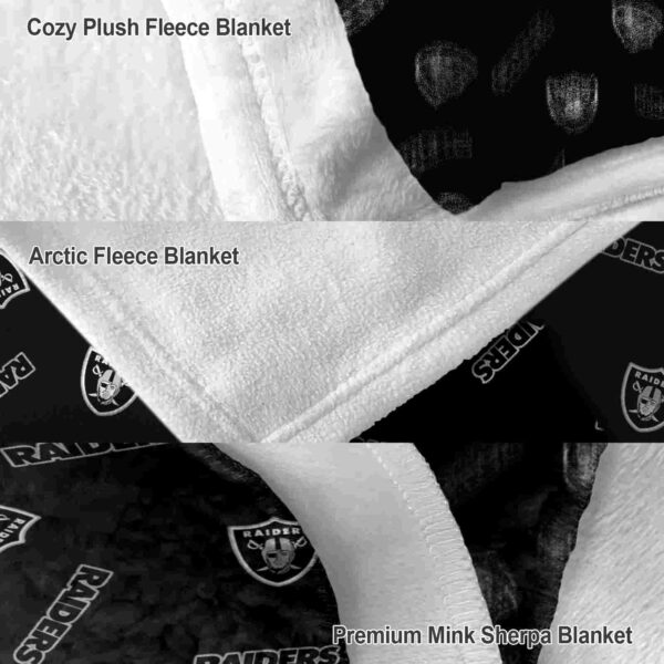 las vegas raiders diehard fans black blanket premium grade