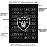 las vegas raiders fan pride black blanket best selling