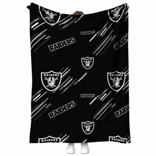 las vegas raiders fan spirit black blanket best selling