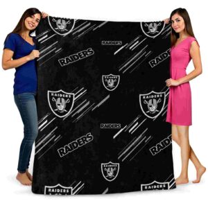 las vegas raiders fan spirit black blanket fashion forward