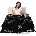 las vegas raiders fan spirit black blanket best selling
